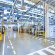 factory interior as industrial background