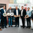 (v.l.) Peter Wondraschek, VRÖ, Mag. Tassilo Rodlauer, Goodyear, Ing. Kurt Bergmüller, Continental/Semperit, Günther Riepl, Falken, James Tennant, VRÖ, Franz Grinschgl, Apollo/Vredestein, und Hermann Hladky, VRÖ