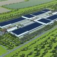 Pro Logium Dunkirk Gigafactory 3 D illustration