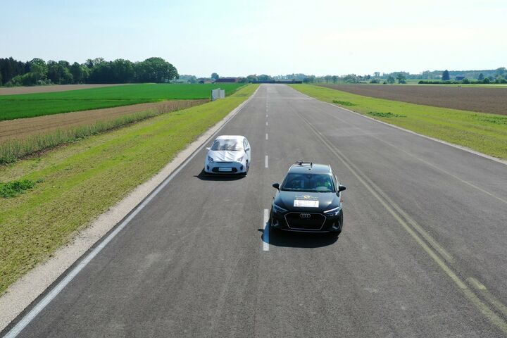 Euro NCAP Akkreditierungstests, durchgeführt von ALP.Lab auf dem DSD Testgelände in Hofkirchen, Österreich