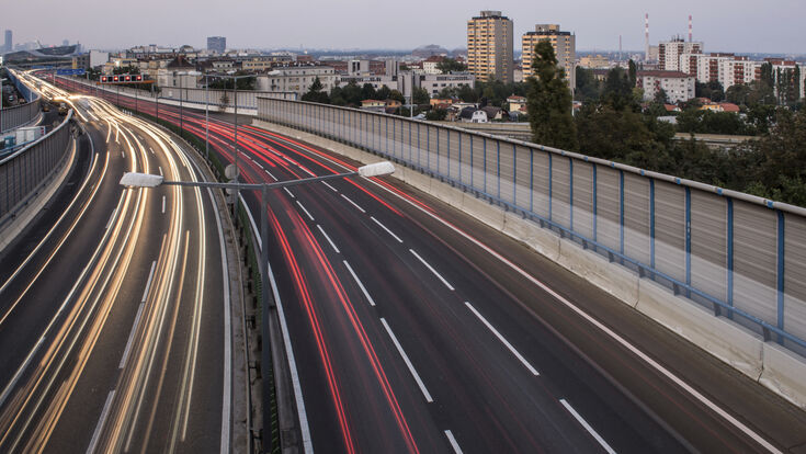 © ASFINAG Luftaufnahme der A 23 Tangente in Wien