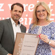 Alfred Wurmbrand, Geschäftsführer Würth Österreich, nahm am 2. Juli die Urkunde von Monica Rintersbacher, Geschäftsführerin Leitbetriebe Austria, in Wien entgegen.