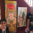 Das Künstler-Paar Maria Auer und Manfred Augustin, besonders von Pablo Picasso inspiriert, am letzten Mai-Wochende im „Klein-Guggenheim-Museum“ in Neustift am Walde.