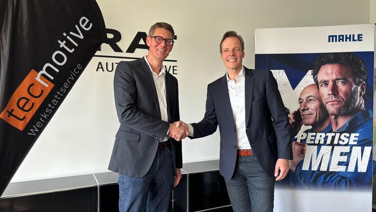 Felix-Matthias Walter, Director Global Service Solutions bei MAHLE , und Christian Gabler, Geschäftsführer der TecMotive GmbH  