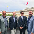 (v.l.): Bundesinnungsmeister Fahrzeugtechnik Roman Keglovits-Ackerer, BA, Andreas Westermayer, Bundesinnung Fahrzeugtechnik, Mag. Wolfgang Moitzi,  leitet nun den Ausschuss Verkehr und Mobilität im Österreichischen Parlament, und Thomas Marichhofer, neuer Bundesinnungsmeister-Stellvertreter und Innungsmeister in der Steiermark