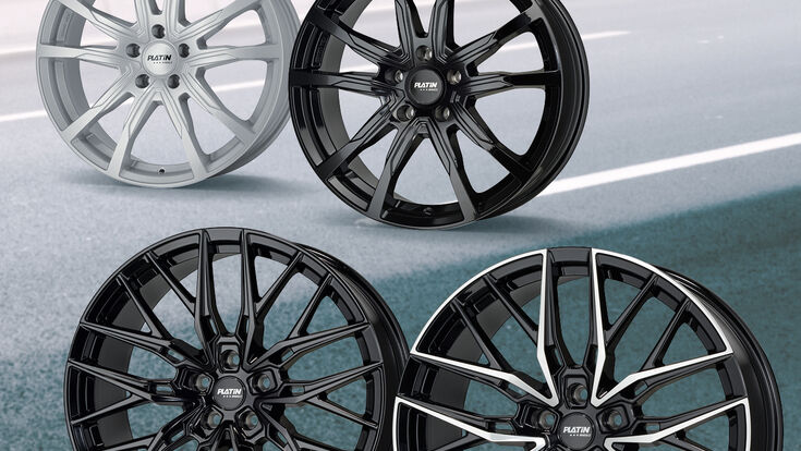 PLATIN P124 in Glossy Silver und Glossy Black und PLATIN P125 in Glossy Black und Glossy Black Polished