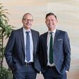 Stefan Janzen und László Horváth, Mitglieder der Geschäftsführung von Mewa Österreich.