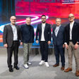 (v.l.:) Adolf Seifried, Landesgremialobmann Fahrzeughandel, Wolfgang Wurm, Geschäftsführer Porsche Austria, Autohaus-Marketing-Experte Andreas Kühnen, Roman Keglovits-Ackerer, Bundesinnungsmeister Fahrzeugtechnik, und Daniel Holzinger, der neue Landesinnungsmeister der Fahrzeugtechnik