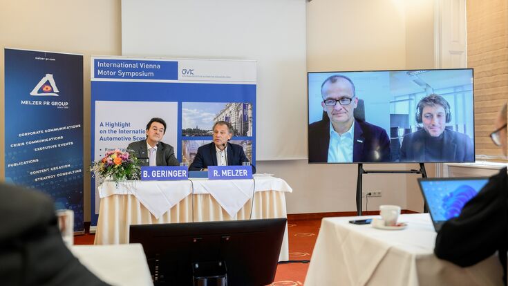 v.l. Bernhard Geringer, Rudolf Melzer, Matthias Zink, Geoffrey Bouquot