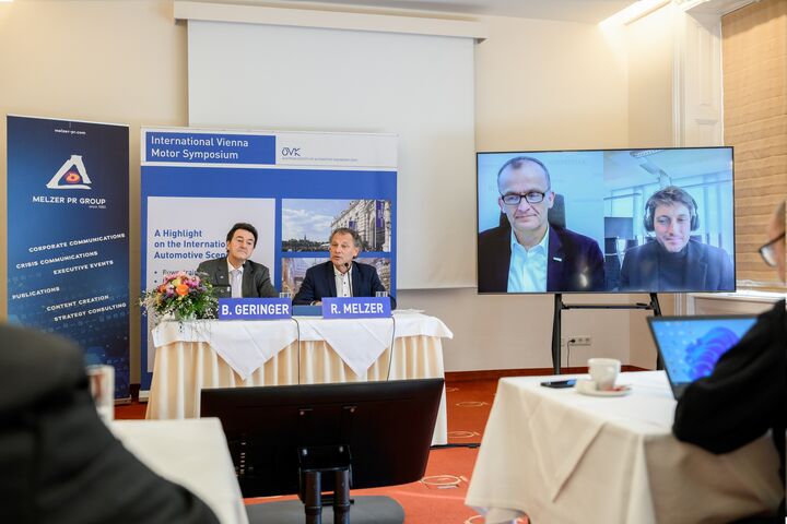 v.l. Bernhard Geringer, Rudolf Melzer, Matthias Zink, Geoffrey Bouquot