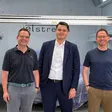 v.l.n.r:  Hendrik Franke, Managing Director BASF Coatings Germany, David Rau, Sata Automatisierung und Tobias Brefeld, Ceo Aribos Group