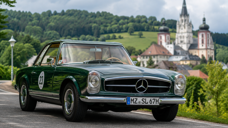 Rund 40 Old- und Youngtimer nahmen die 168 Kilometer lange und mit 6 Stationen versehene Strecke in Angriff.